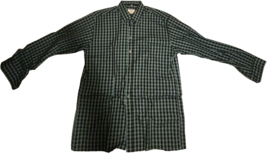 Georg Roth Germany Men&#39;s Green and Black Button-Down Shirt (Size L) - £63.94 GBP