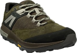 MERRELL Zion Men&#39;s Olive Waterproof Vibram Trail Hiking Shoes SZ 7.5, J1... - $89.99