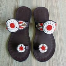 Beaded sandals/African sandals/sandals women/leather sandals /summer sandals. - £38.27 GBP
