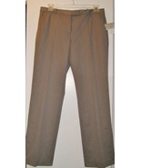 CALVIN KLEIN FLAT FRONT GREY CHINO TROUSER PANTS SIZE 14 NWT$98 - £19.71 GBP