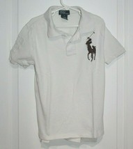 Polo Ralph Lauren Big Pony Number 3 Embroidery Kids Lt Blue Shirt Sz Boys Small - £19.35 GBP