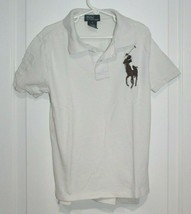 Polo Ralph Lauren Big Pony Number 3 Embroidery Kids Lt Blue Shirt Sz Boys Small - £19.77 GBP