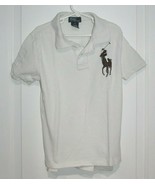 Polo Ralph Lauren Big Pony Number 3 Embroidery Kids Lt Blue Shirt Sz Boy... - £19.38 GBP