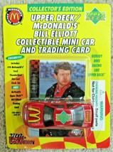 Upper Deck/ Mc Donald&#39;s Bill Elliott Die-Cast Mini Car Racing Champions (1995) - £7.02 GBP