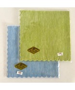 Vintage Japanese Paper Napkins Green Blue Rice Crepe Sets 15 Each Made I... - £12.59 GBP