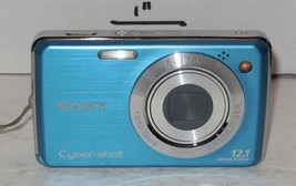 Sony Cyber-shot DSC-W220 12.1MP Digital Camera - Blue Tested Works - £185.86 GBP