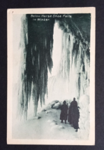 Below Horseshoe Niagara Falls in Winter Photogelatine Engraving Postcard c1920s - £7.04 GBP