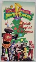 N) Mighty Morphin Power Rangers - Alpha&#39;s Magical Christmas (VHS) Video Cassette - £4.66 GBP