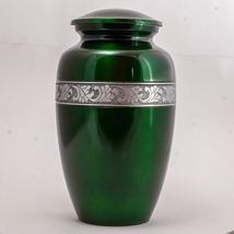 Hind Handicrafts Silver Engraved 6.5" x x 10.5" - 200lbs or 91kg, Green - $101.54
