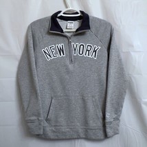 Victoria&#39;s Secret Pink New York Yankees Meet Me In Dugout 1/4 Sweater Wo... - £19.41 GBP