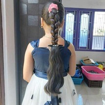 Clip in hair extension, 14&quot; hair length natural black color, Indian Remy... - $137.60