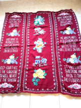 Spectular Vintage, Folk Art Inspirational Hand-knitted Blanket, Museum Q... - $32.38