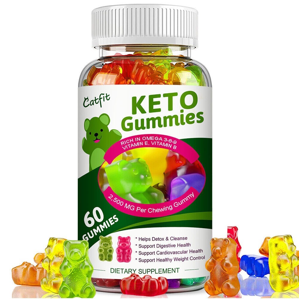60 Gummy 2,500MG Keto Gummies For Fat Burn ACV Weight Loss Detox Keto Di... - $33.98