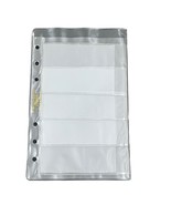 Franklin Covey 200866 Clear 4 Slot Flip Business Card Holder Pages Compa... - $71.88 MXN