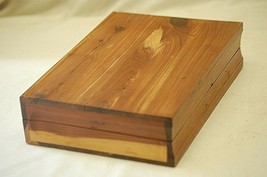 Wooden Cedar Bible Box Holder Religion - $29.69
