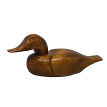 VTG James Blyfield # 2 Signed Carved Brown Duck Decoy - £395.77 GBP