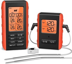 Wireless Meat Thermometer, Digital Meat Thermometer for Food Cooking and Baking, - £22.37 GBP