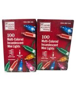 Multicolor Mini Lights 100 Pack Of 2 Home Accent Holiday Christmas In &amp; ... - $8.90