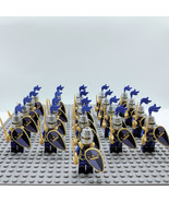 Medieval Blue-lion Soldier Crown Castle Knight Minifigure Block Toys - S... - $570.71 MXN+