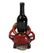Ocean Marine Giant Stone Anthropod Crab With Black Claws Wine Bottle Holder - €30,72 EUR