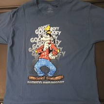 Walt Disney World Disney Parks Goofy Raised Graphic Adult 2XL T-Shirt EUC - $18.80