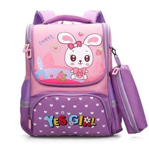 New Children&#39;s School Bag Cartoon Fashion Rabbit Dinosaur Kindergarten Boys and  - £26.90 GBP