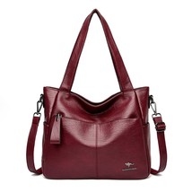 Large Capacity PU Leather Shoulder Crossbody Bags For Women Casual Ladies Messen - £45.80 GBP