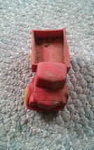 000 Vintage Viking Plast Sweden Toy Truck Red Yellow Wheels - £7.86 GBP