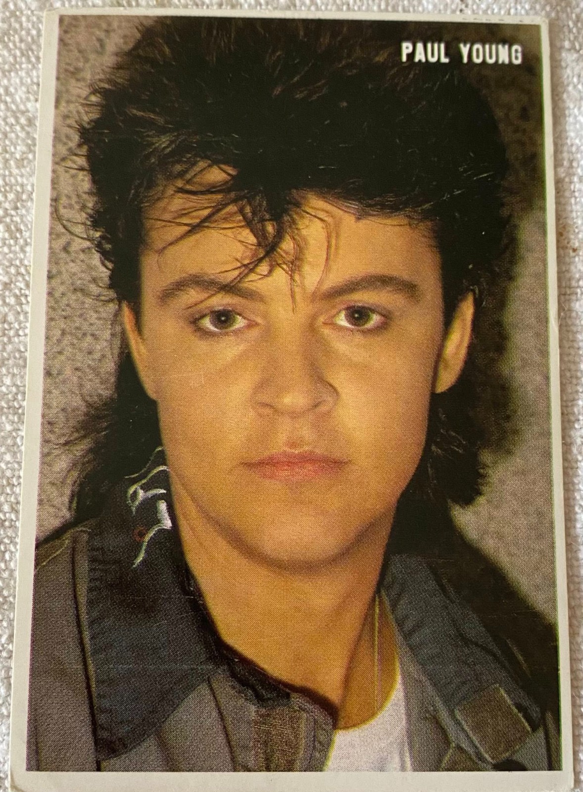 ⭕VTG card pocket calendar 1985 PAUL YOUNG Portugal group music singer - $4.46