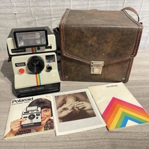 Polaroid 1000 One Step Rainbow Land Camera Polatronic 1 Flash SX-70 VTG 70s UK - £85.12 GBP