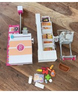 Barbie Doll Supermarket Play Set Grocery Store - Cart &amp; Foods - $24.51 CAD