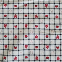 Fabric Traditions Vintage 1995 Courderoy Fabric Apples ABCs School 2283 BTY - £7.01 GBP