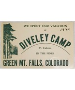 Diveley Camp Green Mountain Falls Colorado Vintage Camp Car Decal  - €25,61 EUR
