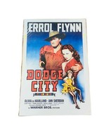 Movie Theater Poster Lobby Card Vtg 17X11 Dodge City Errol Flynn Western... - $64.35