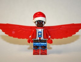 Red Falcon Santa Christmas Building Minifigure Bricks US - £5.64 GBP