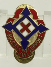 Vintage Us Military Army Dui Insignia Pin 50th Support Group Success In Support - £7.73 GBP