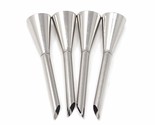 4Pcs Stainless Steel Long Cream Puff Icing Piping Nozzle Tips For Baking - $13.99