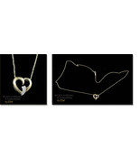 10Kt YG Heart Pendant with Single Diamond (#J734) - £74.70 GBP