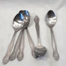 Set of Six Pinna 18/0 Flatware Tablespoons Soup Spoons Vintage - $16.79