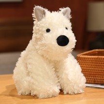 West Highland White Terrier Plush Toys Fluffy Animal Dog Dolls Stuffed Lovely Pu - £13.38 GBP