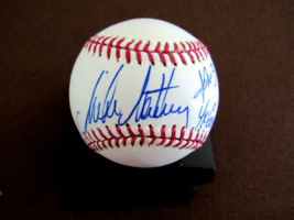 MIKE MATHENY 4 X GOLD GLOVES CARDINALS GIANTS SIGNED AUTO OML BASEBALL B... - $98.99