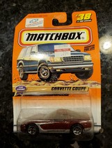 2000 Matchbox Corvette Coupe #38 Die-Cast Car Shows Series 8 Mattel - £7.52 GBP