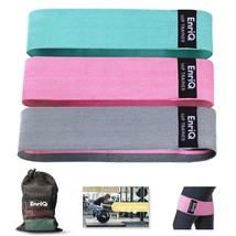 Booty Bands Fabric Resistance Bands For Legs And Butt - Non Slip Cloth Hip Bands - £14.93 GBP
