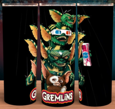 Gremlins Gizmo 80s Classic Cup Mug 20oz with lid and straw - £15.63 GBP