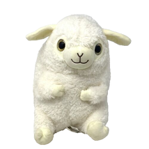 Nanco Lamb Belly Buddies Plush Toy White Sheep 10&quot; Stuffed Animal Glitter Eyes - £11.65 GBP