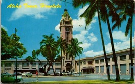 1960s Aloha Tower Honolulu Hawaii Unposted Vintage Postcard - £7.49 GBP