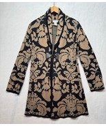 Soft Surroundings Wool Blend Cardigan Sweater Duster D&#39;Orsay Print Women... - $826.11 MXN