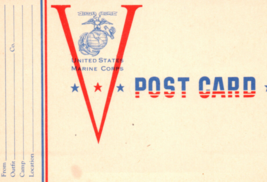United States Marine Corps World War II Postcard WW2 USMC - £5.96 GBP