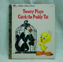 VINTAGE Tweety Plays Catch The Puddy Tat  A Little Golden Book 1992 Bird WB - £11.64 GBP