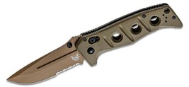 Benchmade 275SFE-2 Adamas Flding Knife 3.78&quot; CruWear Flat Dark Earth Combo Blade - £265.28 GBP